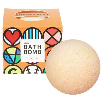 COACOS 泡泡沐浴球 葡萄柚香 含5種植物萃取精油  140g  1個