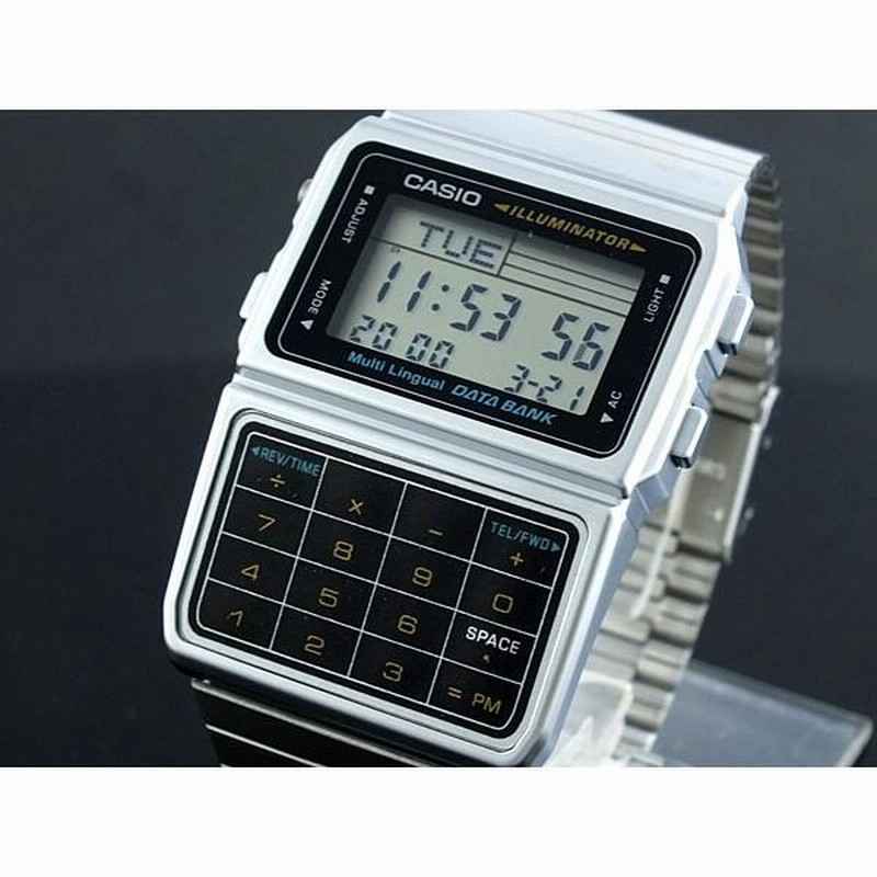 カシオ 腕時計 メンズ&レディース データバンク DATA BANK CASIO デジタル シルバー | LINEブランドカタログ