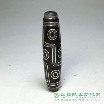 西藏天珠大號鑲嵌銀銅古法掐絲九眼天珠項鏈吊墜佛珠配飾珠手把件