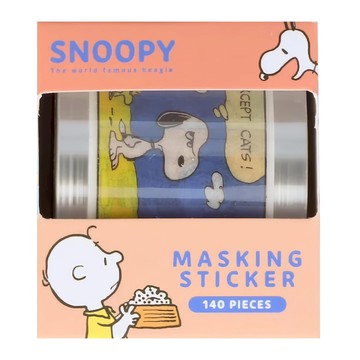 sun-star PEANUTS 抽取式卡通貼紙 紙質 共140張  史努比漫畫海報  1組