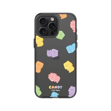 iPhone 15 Pro Max Clear 酷墨灰 - 嗨小強 Hi John - 小強軟糖