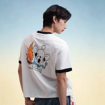變種吉娃娃 x SIMON GW-S-2603 特吉廚師 撞色領 短T