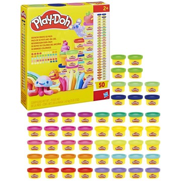 【W先生】培樂多 Play-Doh 黏土 補充罐 繽紛彩虹50色 黏土組 1盎司 安全 無毒 食用色素 HG1761