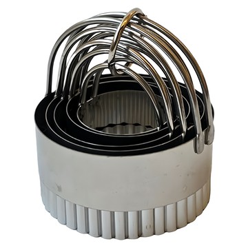 Hesii ST有牙菜頭模  5個  銀色