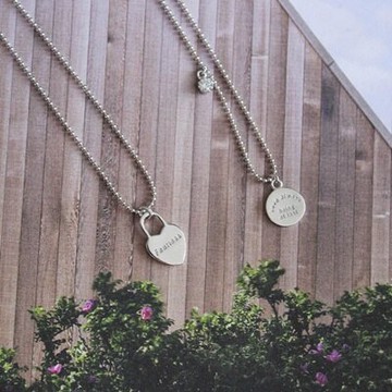 925純銀項鍊 鑲鑽吊墜-簡約百搭日韓時尚生日情人節禮物女飾品2款73gy5【獨家進口】【米蘭精品】