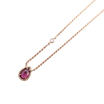 Boucheron 寶詩龍 18K玫瑰金 石榴石 Serpent Boheme 項鍊 JPN00629 【二手名牌BRAND OFF】