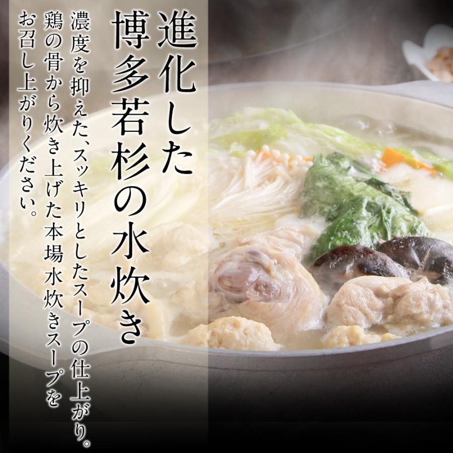 水炊き 水炊きセット （2〜3人前） みず炊き 水たき 鍋セット お取り寄せ鍋セット 博多 料理 惣菜 肉 博多若杉