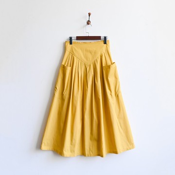 【蛋植物古著】清晨昭陽純色古著長裙
