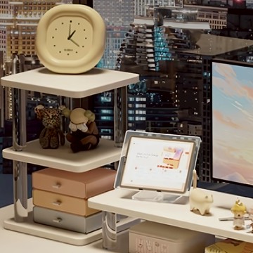 小麥購物 3層置物架 L1200 25 x 25 x 20cm  白色  1個