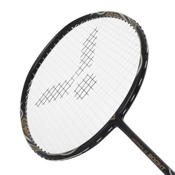 VICTOR 極速-穿線拍-4U-羽毛球 球拍 訓練 勝利 JS-800HT-C-4U 黑金銀