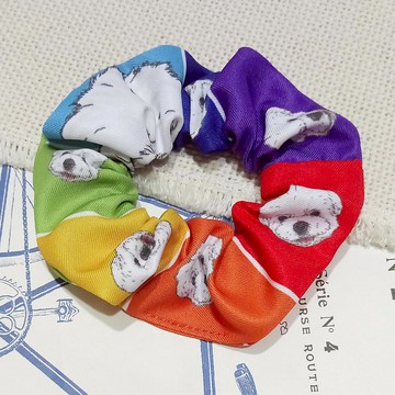 彩虹-大腸髮圈_馬爾濟斯_馬尾髮帶