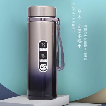 大容量不銹鋼保溫杯商務辦公真空水杯便攜手提戶外運動壺印logo