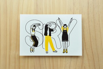 dearproject手工絹印明信片 － SRY 對不起