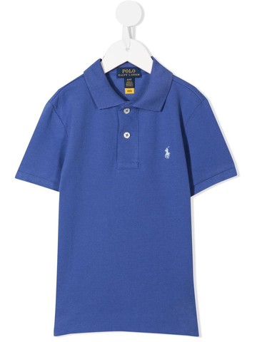 Ralph Lauren Kids - Polo Pony embroidered polo shirt - kids - Cotton - 4T - Blue