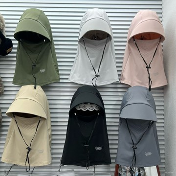 🧢【全臉防曬帽】夏季男女通用 戶外騎行護頸面罩 防紫外線太陽帽 台灣出貨 全方位防護 清涼透氣