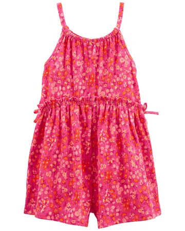 Kid Floral Crinkle Jersey Romper