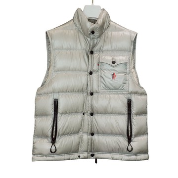 Moncler 尼龍男款背心(淺灰)
