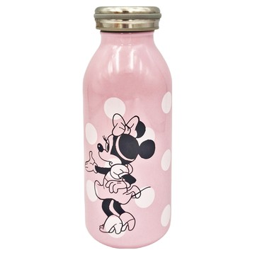 mosh Disney系列狂舞保溫保冷瓶輕巧瓶 雙重結構  米妮 粉紅色  350ml  1個