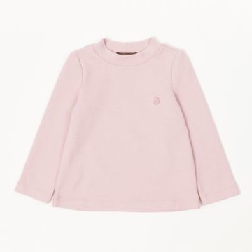 PIPPY 暖暖優雅素面高領長袖上衣 粉-090