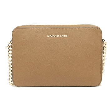 MICHAEL KORS - 防刮皮革鏈條斜背包 (奶茶)