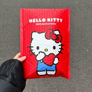 ✨臺灣出貨✨hellokitty快遞袋氣泡袋毛絨玩具掛件KT貓送禮物包裝袋小號裝飾袋RJQB