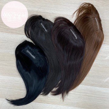 台灣現貨 魔髮樂 頭頂髮片 中長髮 WK ｜空氣瀏海假髮片 遮白髮 頭頂增量  五色