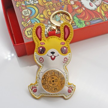時來運轉招財兔鑰匙圈x5入(黃色)
