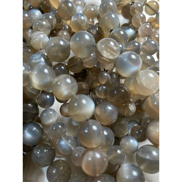 ［金百福］灰月光石 水晶 黑月光 手珠 手串 手鍊 DIY 設計款 材料珠