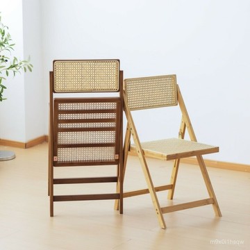 免運 靠背椅子椅靠背凳子書桌椅靠背椅陽臺椅藤編餐椅免安裝凳子折疊 餐椅 藤編椅 休閒椅 學習椅 戶外椅 休閒椅