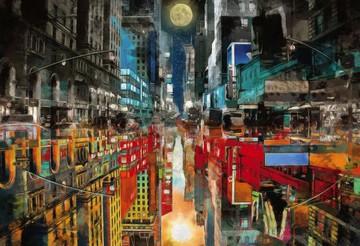 HC - 台灣製300片拼圖-早晨與夜晚  300K-025