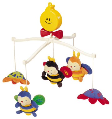 [售完絕版]【香港 K's Kids 奇智奇思】蜜蜂布偶旋轉音樂鈴