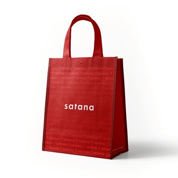 【satana】鈕扣環保購物袋-紅色(169-009)