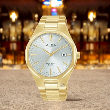 ALBA 雅柏錶 PAIR 金耀時光簡約設計 男錶 指針錶 手錶-40mm金色 VJ42-X370G.AS9U48X1