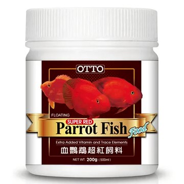 OTTO 建興水族 血鸚鵡超紅飼料 漂浮性 額外添加維生素和微量元素  500ml  1瓶