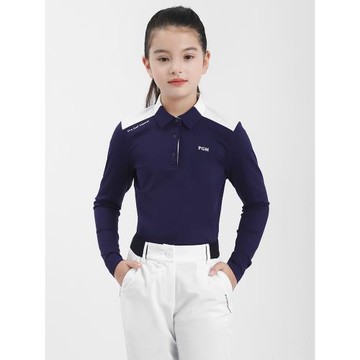 PGM春秋新款兒童高爾夫服裝女童長袖彈力上衣速干青少年golf褲子