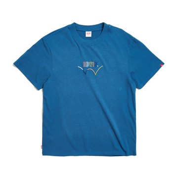 EDWIN｜男裝｜彩色印花寬版短袖T恤