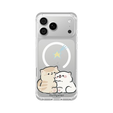 iPhone 18 Pro Max ClearX (MagSafe 兼容) 晶透白 - fluffystar 毛絨絨星人 - 許下心願