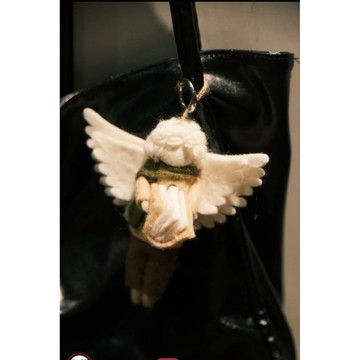 《胖胖ㄉ狗狗》*個人工作室製作*天使掛件 羊毛氈掛件 手作 手工藝品 原創 文創商品 收藏 送禮推薦 情侶 閨蜜