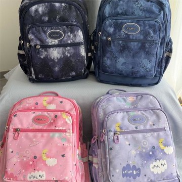 卡拉羊小學生1-6年級云朵背包減負書包輕便大容量雙肩包護脊背包