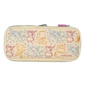 KOKUYO 國譽 NOVITA-R 筆袋 佩佩豬聯名款 WSG-PC7M122 30x210x93mm  黃色  1個