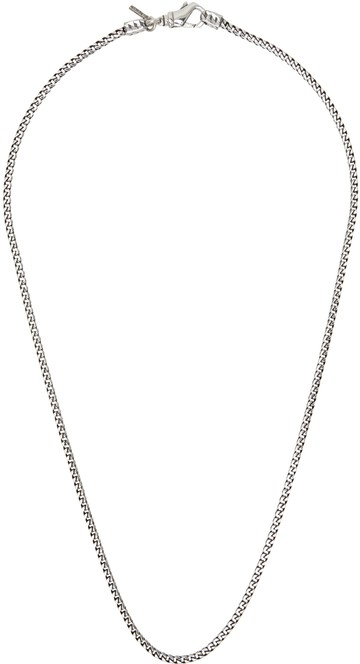 Emanuele Bicocchi 银色 Box Chain 项链
