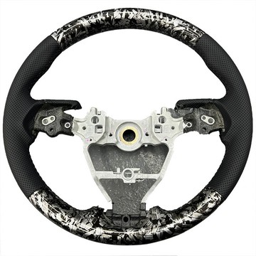 🚀桃園出貨🚀 手縫方向盤套鍛造紋路專車專用汽車把套改裝防滑