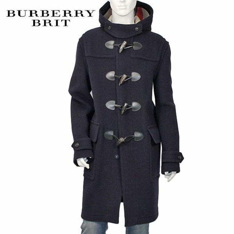 バーバリー ブリット Burberry Brit ウール ダッフルコート ネイビー メンズ Navy 送料無料 通販 Lineポイント最大0 5 Get Lineショッピング