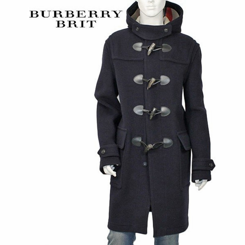 バーバリー ブリット Burberry Brit ウール ダッフルコート ネイビー メンズ Navy 送料無料 通販 Lineポイント最大0 5 Get Lineショッピング