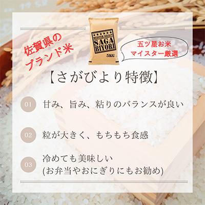 ふるさと納税 江北町 『さがびより』と『夢しずく』白米5kg食べ比べ!(江北町)全6回