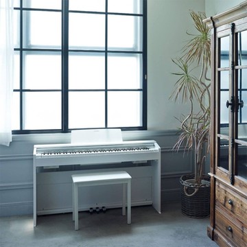 『CASIO卡西歐』簡約標準88鍵數位鋼琴 PX-870 白色款含琴椅 / 公司貨保固