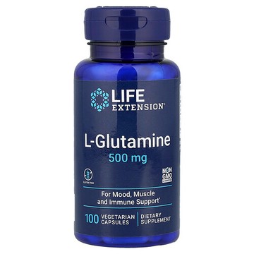 Life Extension, L-谷氨酰胺，500 毫克，100 粒素食膠囊