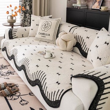 輕奢高級感雪尼爾沙發墊四季通用2025新款客廳防滑坐墊沙發套罩