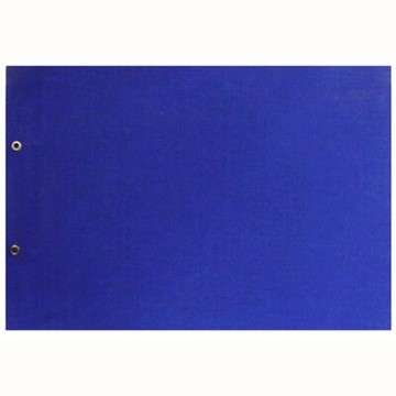 【文具通】布質面 表皮 造冊 封面 橫式 二孔 2孔 A4 藍 B3010023【領券滿額再折千8/31止】