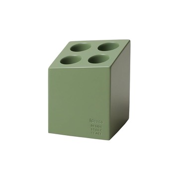 【日本ideaco】mini cube 砂岩4孔雨傘架-多色可選-苔蘚綠
